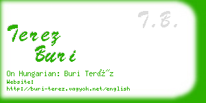 terez buri business card